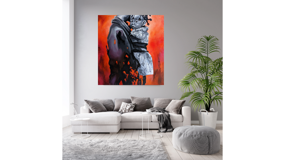 The Mirrors Of Hope : African Oil Painting by Gilles Samen