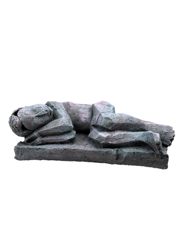 Clay With Pigment Sculpture "Dreamer"