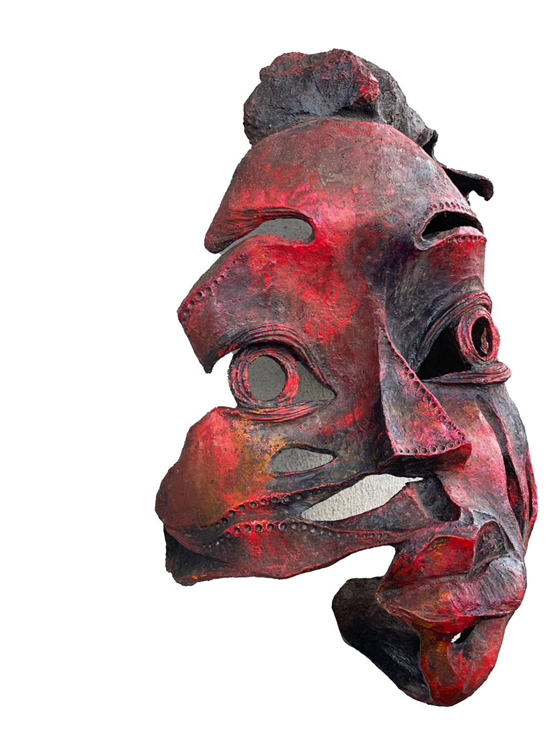 Eco Friendly Wood Sculpture "Face And Hope 1"