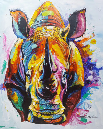 Forged By Heart 3: Acryl Animal Painting By Jonanthan Leo Kibiki