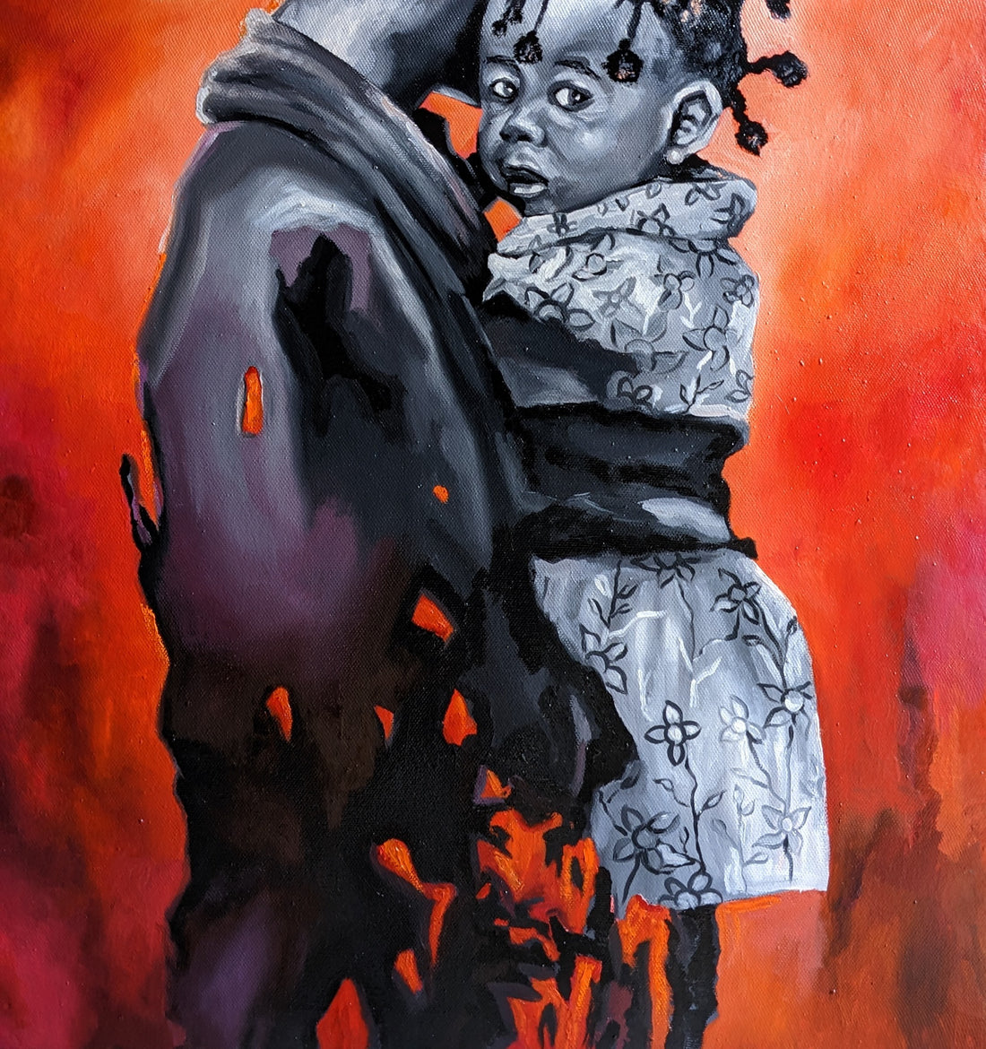 The Mirrors Of Hope : African Oil Painting by Gilles Samen