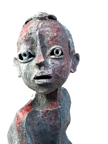 Clay With Pigment Sculpture "Nostalgia"