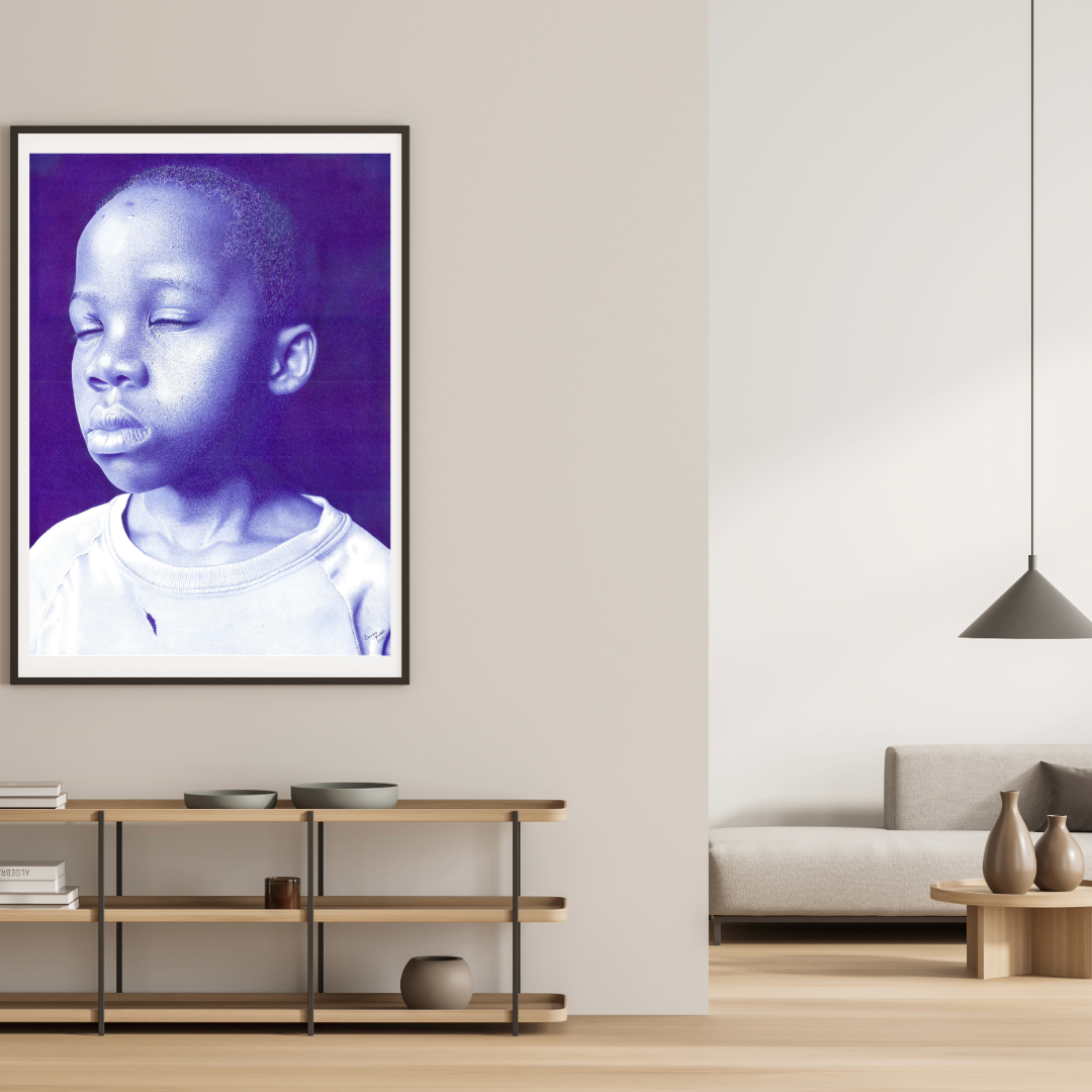 The Trusted Soul 3 : African Ballpoint Pen Painting by Douglas Mutebi