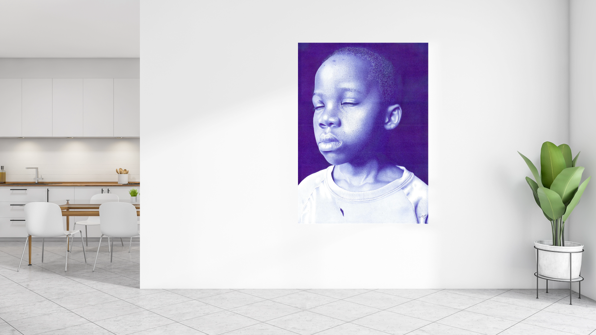 The Trusted Soul 3 : African Ballpoint Pen Painting by Douglas Mutebi