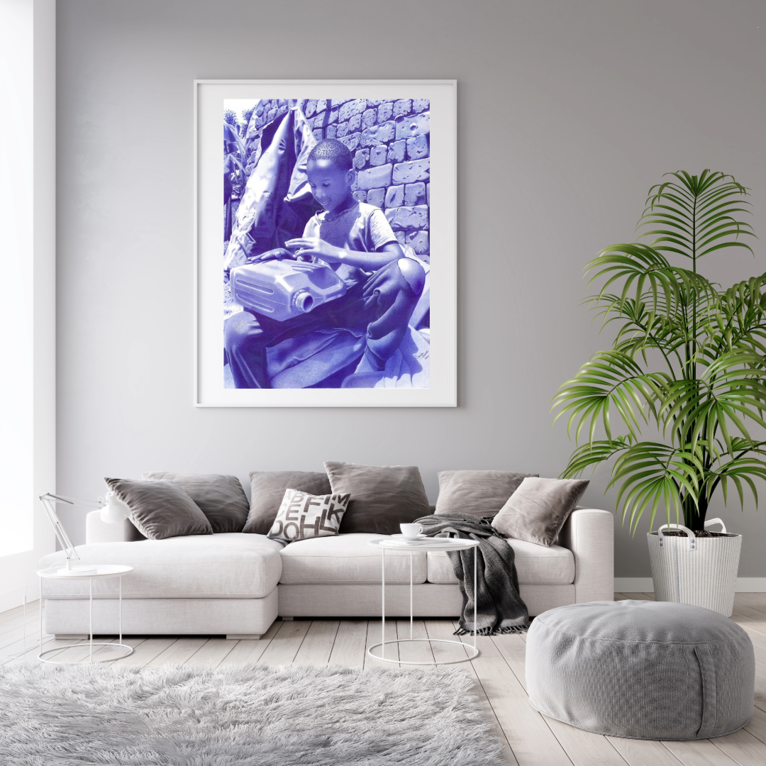 The_Villager_2 Ballpoint Pen Painting