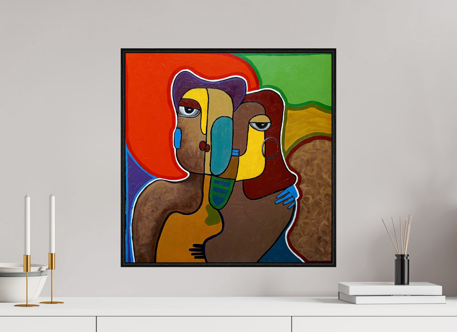 50 x 50,7 cm, Fine Art Print On Alu-Dibond The World Around Us - Fine Art Print On Alu-Dibond