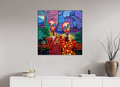 80 x 80 cm, Fine Art Print On Alu-Dibond Framed With Artbox Black Harmony II - Fine Art Print On Alu-Dibond