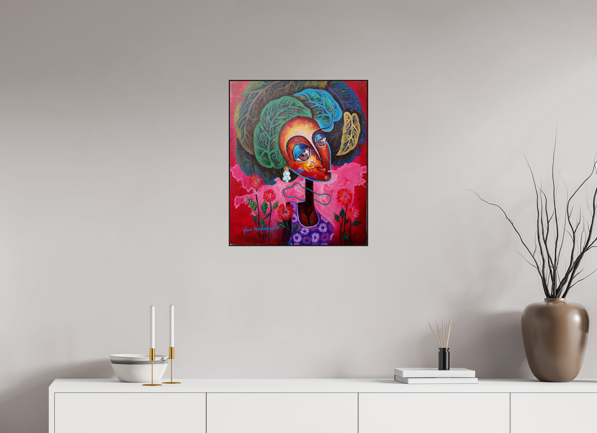 50 x 59,8 cm, Fine Art Print On Alu-Dibond Framed With Artbox Black Journey Of Imperfection I - Fine Art Print On Alu-Dibond