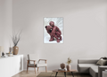 75 x 100 cm, Fine Art Print On Alu-Dibond Framed With Artbox Brown Friendship - Fine Art Print On Alu-Dibond