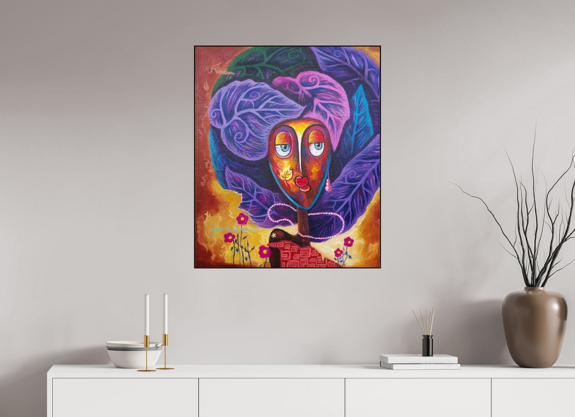 70 x 83,6 cm, Fine Art Print On Alu-Dibond Framed With Artbox Black Journey Of Imperfection IV - Fine Art Print On Alu-Dibond