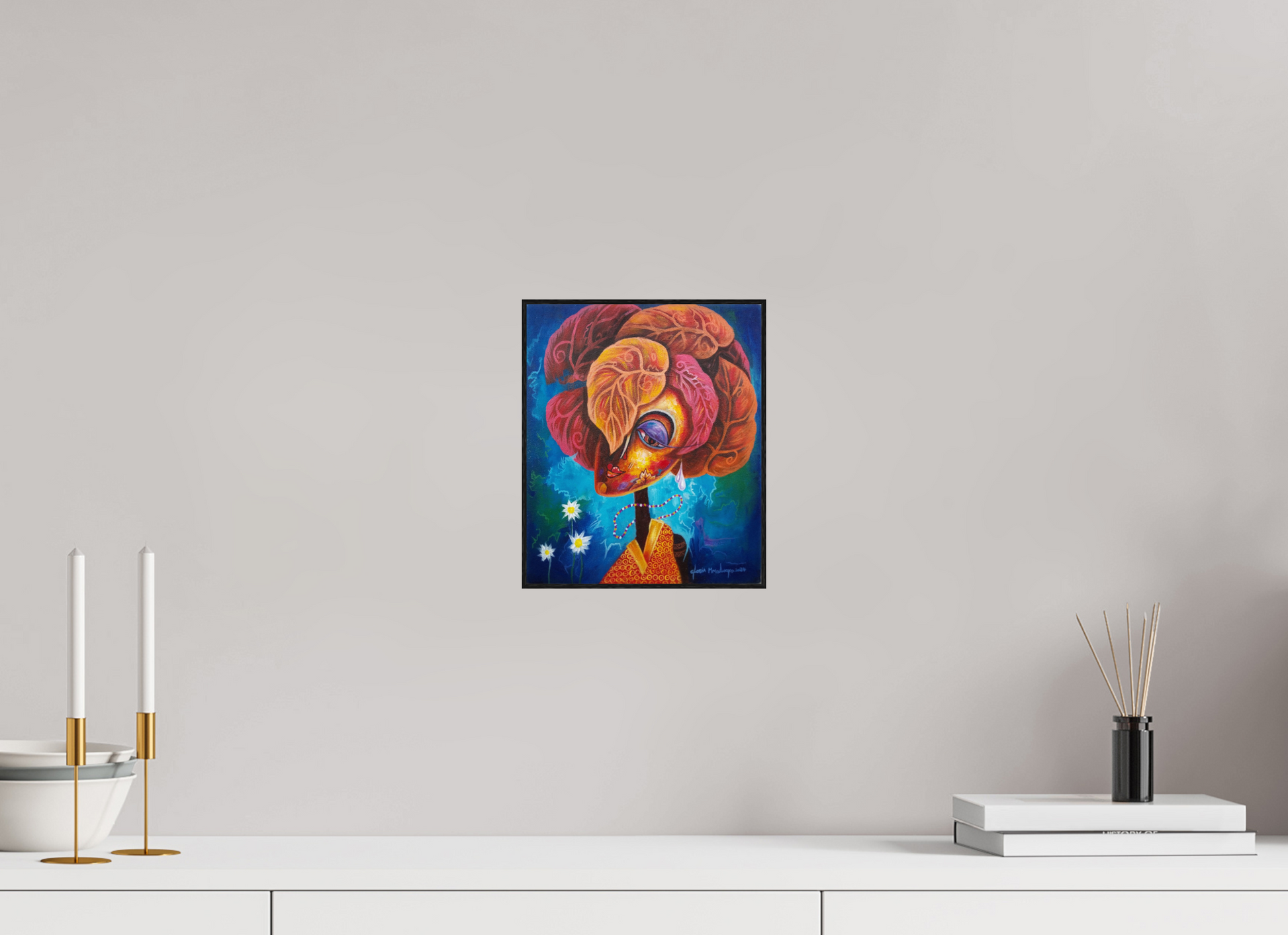 20 x 23,8 cm, Fine Art Print On Alu-Dibond Framed With Artbox Black Journey Of Imperfection II - Fine Art Print On Alu-Dibond