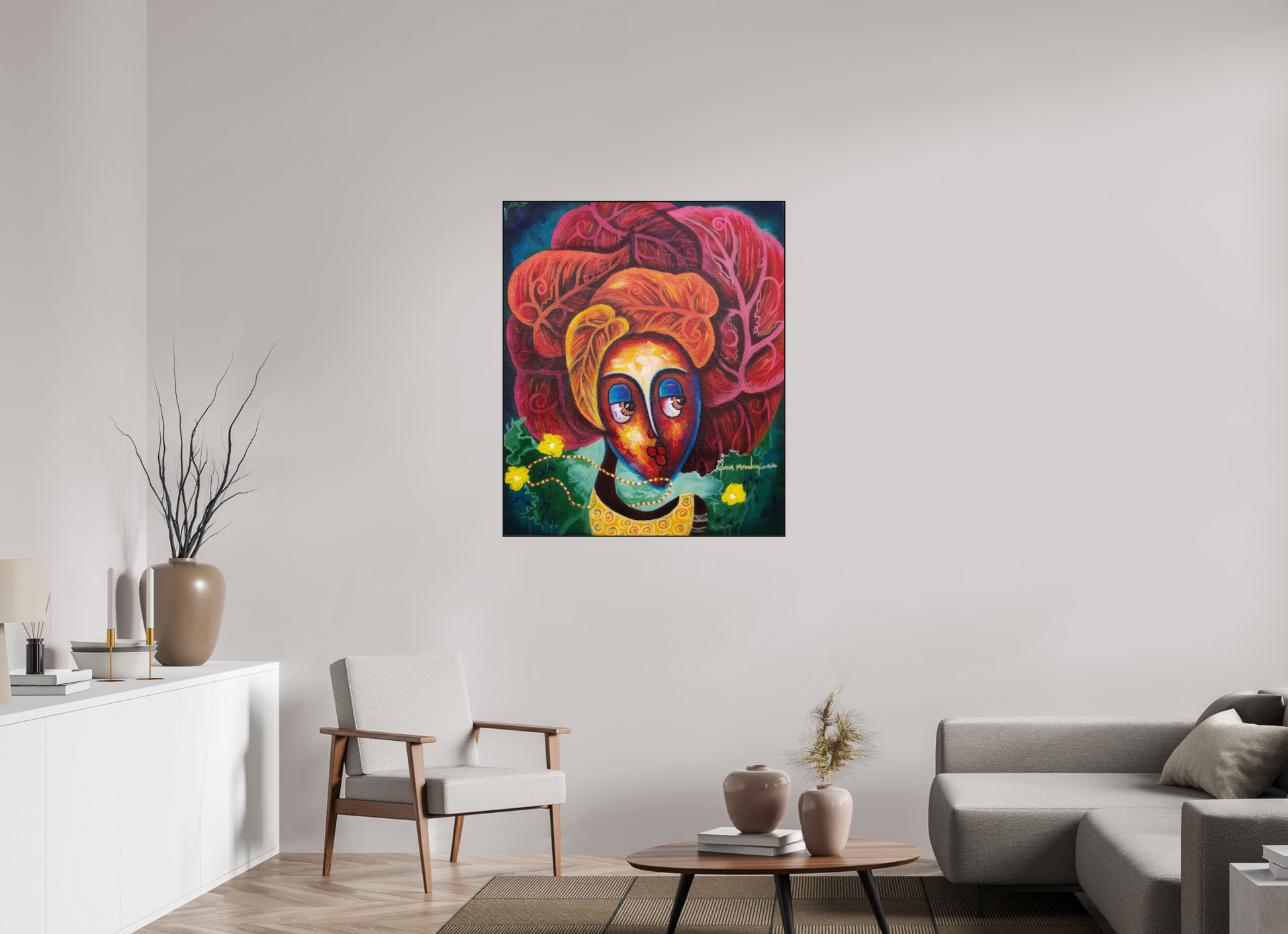 90 x 107,1 cm, Fine Art Print On Alu-Dibond Framed With Artbox Black Journey Of Imperfection V - Fine Art Print On Alu-Dibond
