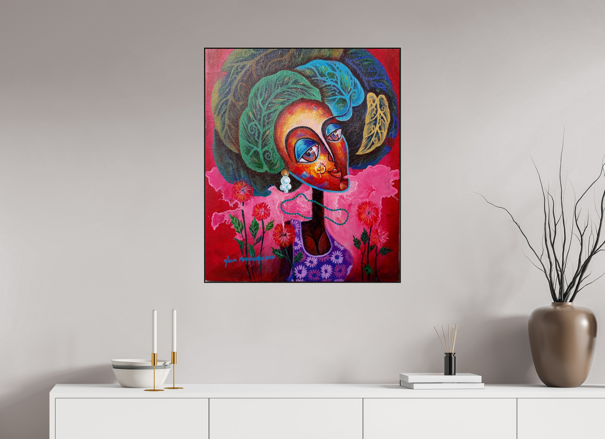 70 x 83,8 cm, Fine Art Print On Alu-Dibond Framed With Artbox Black Journey Of Imperfection I - Fine Art Print On Alu-Dibond