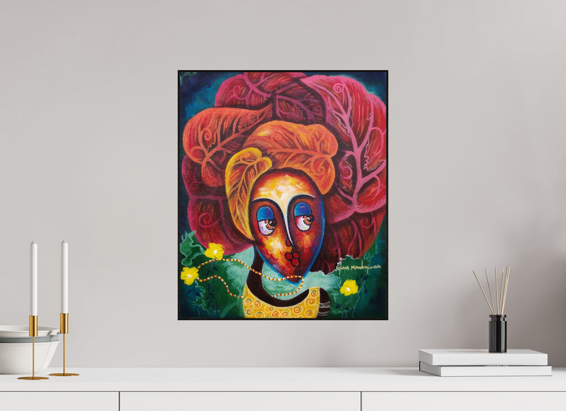 40 x 47,6 cm, Fine Art Print On Alu-Dibond Framed With Artbox Black Journey Of Imperfection V - Fine Art Print On Alu-Dibond