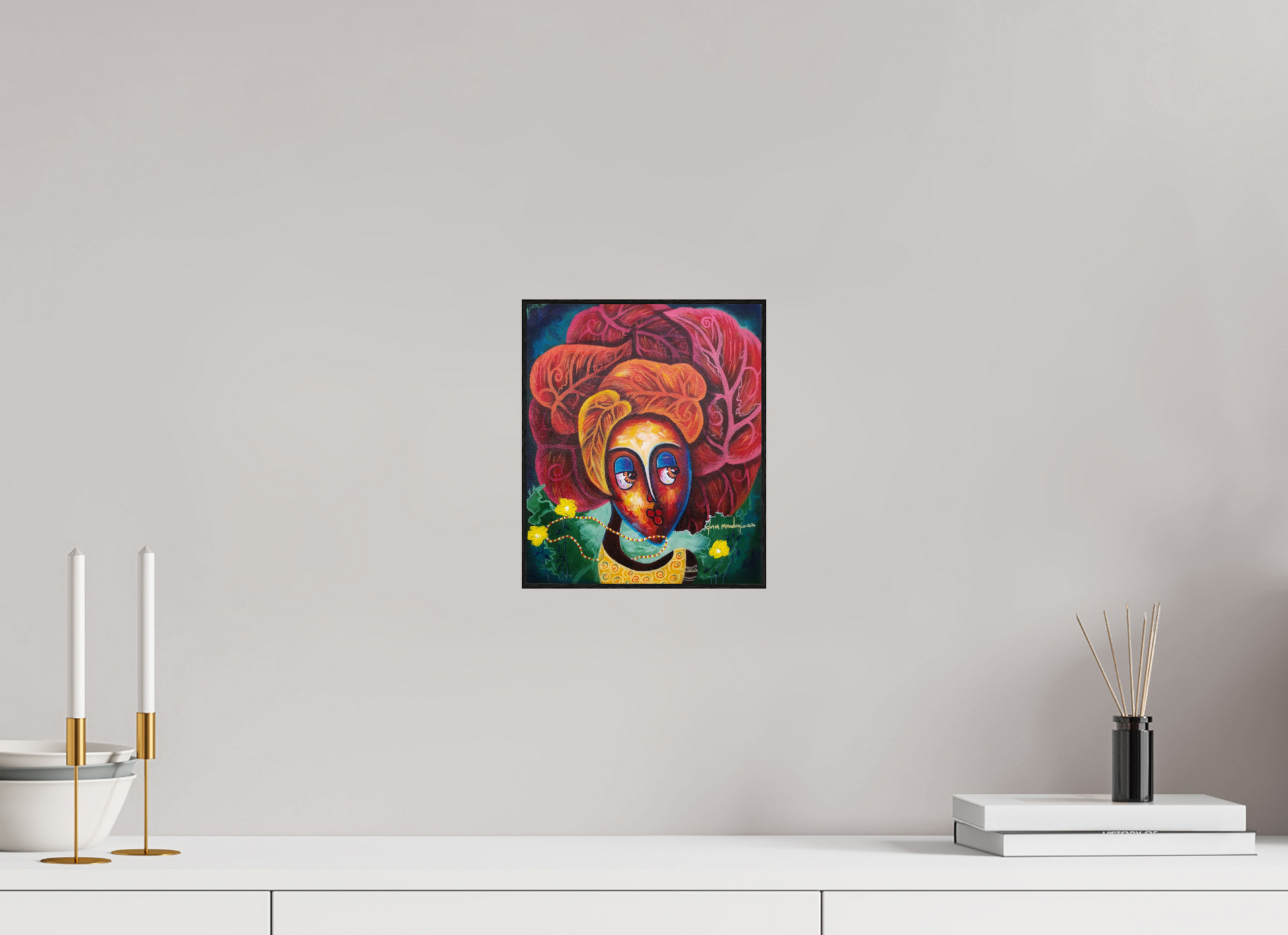 20 x 23,8 cm, Fine Art Print On Alu-Dibond Framed With Artbox Black Journey Of Imperfection V - Fine Art Print On Alu-Dibond