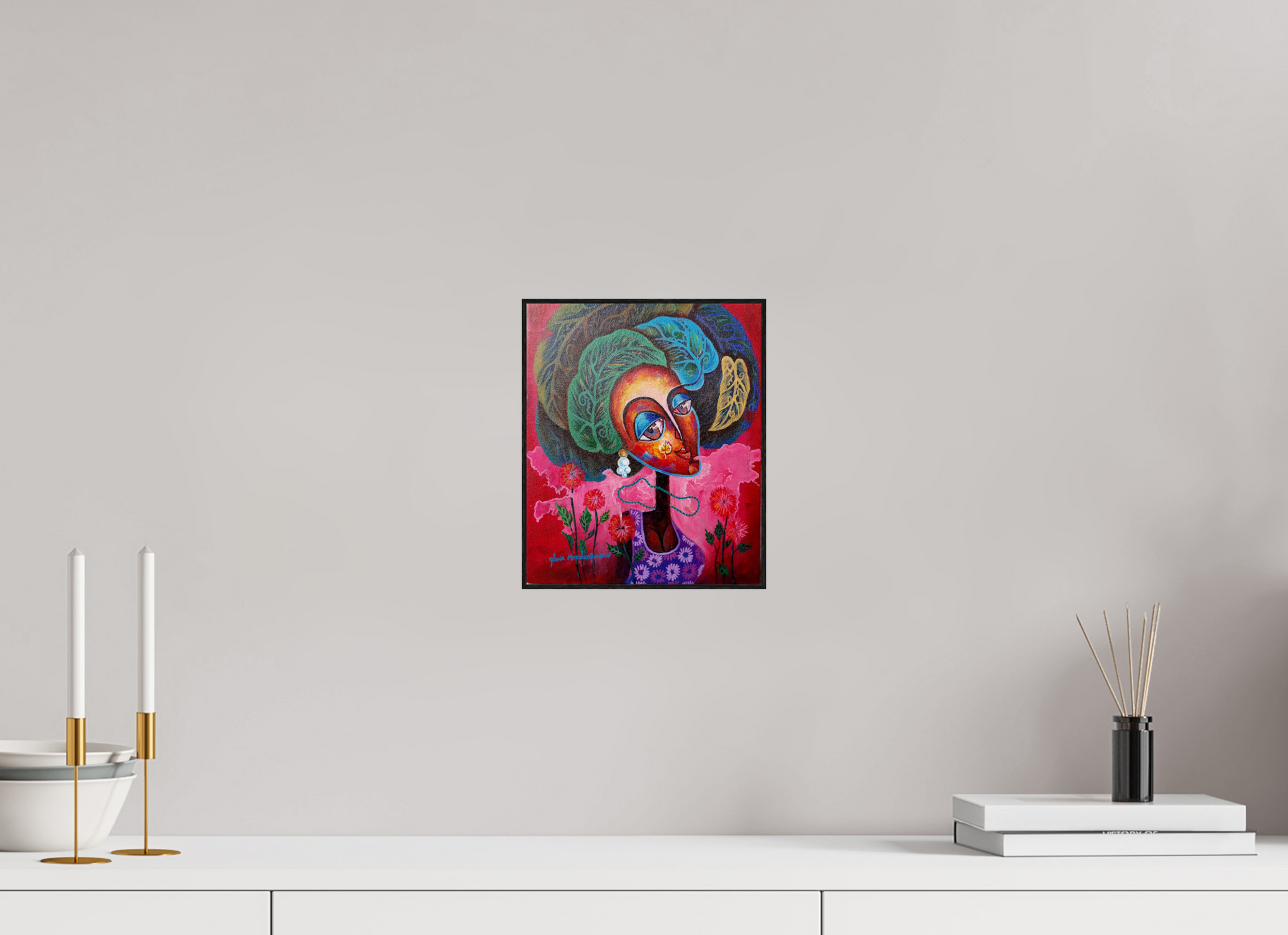 20 x 23,9 cm, Fine Art Print On Alu-Dibond Framed With Artbox Black Journey Of Imperfection I - Fine Art Print On Alu-Dibond