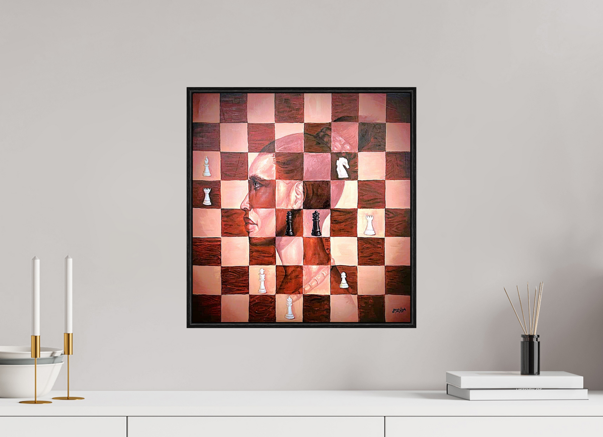 40 x 42,1 cm, Fine Art Print On Alu-Dibond Aduni Is Trapped - Fine Art Print On Alu-Dibond