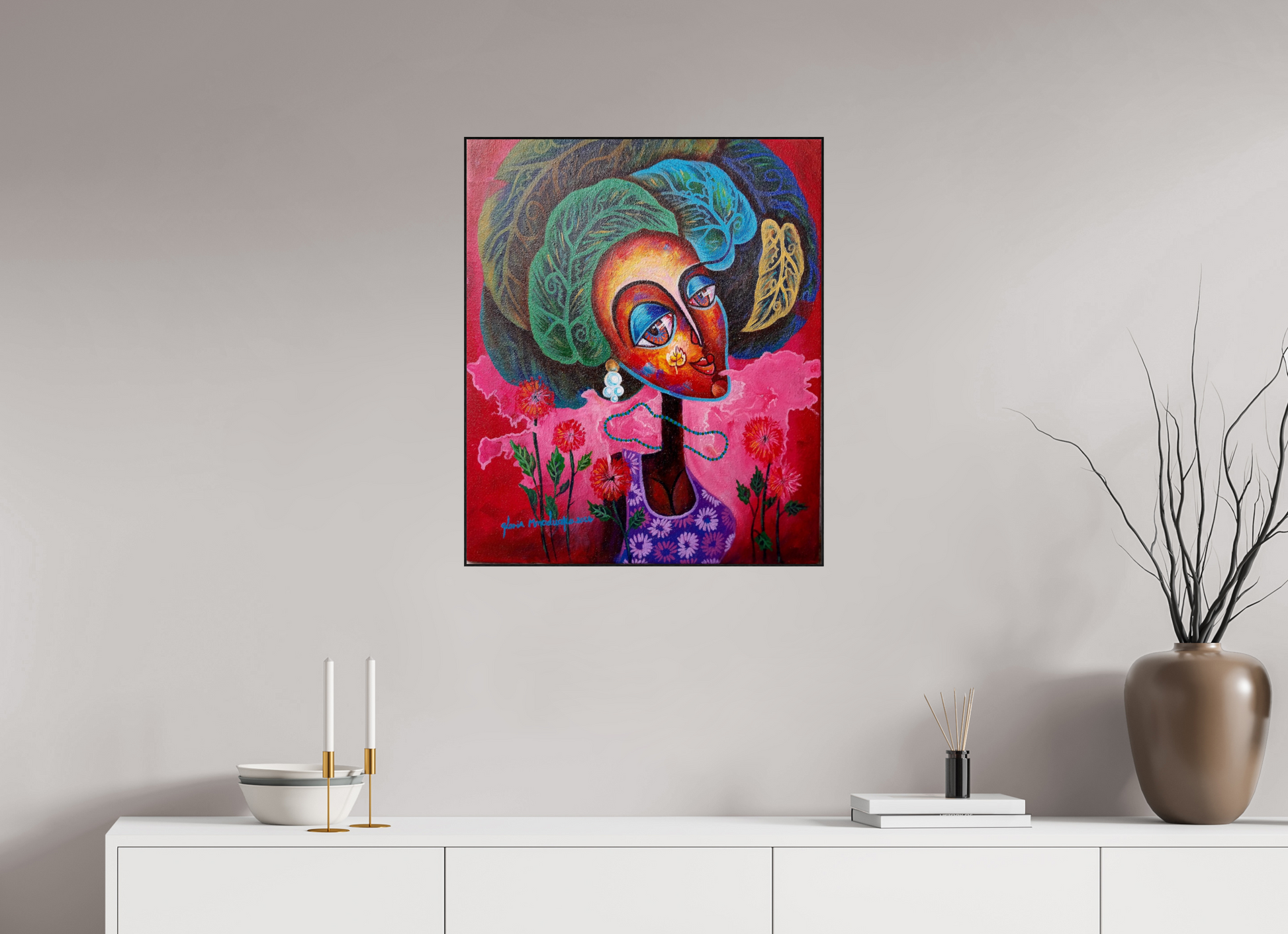 60 x 71,8 cm, Fine Art Print On Alu-Dibond Framed With Artbox Black Journey Of Imperfection I - Fine Art Print On Alu-Dibond