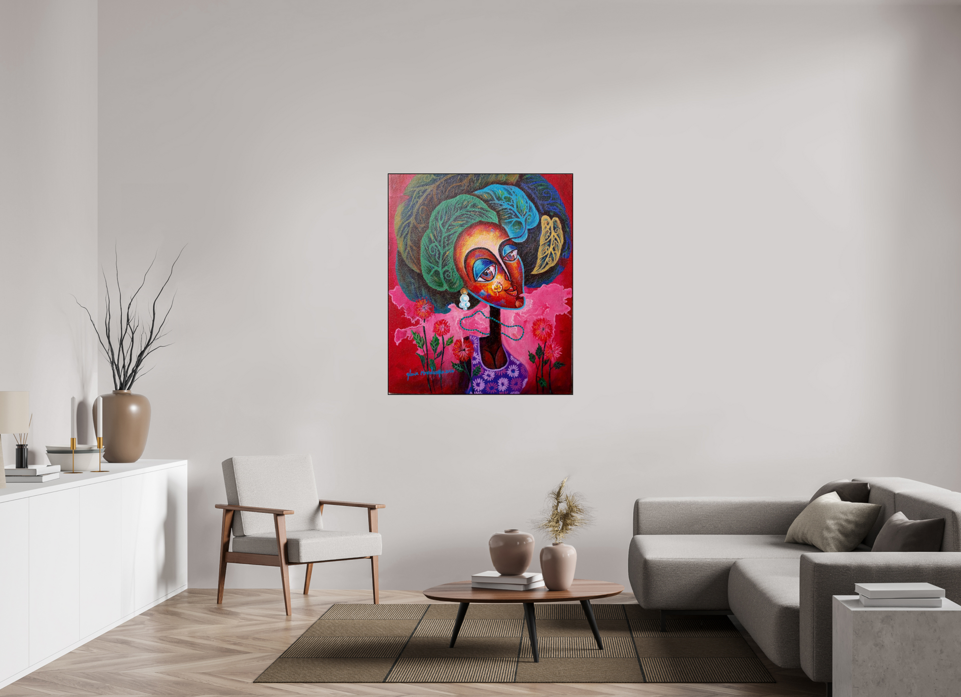 100 x 119,7 cm, Fine Art Print On Alu-Dibond Framed With Artbox Black Journey Of Imperfection I - Fine Art Print On Alu-Dibond
