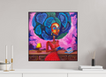 50 x 50 cm, Fine Art Print On Alu-Dibond Framed With Artbox Black Back To Reading Culture II - Fine Art Print On Alu-Dibond