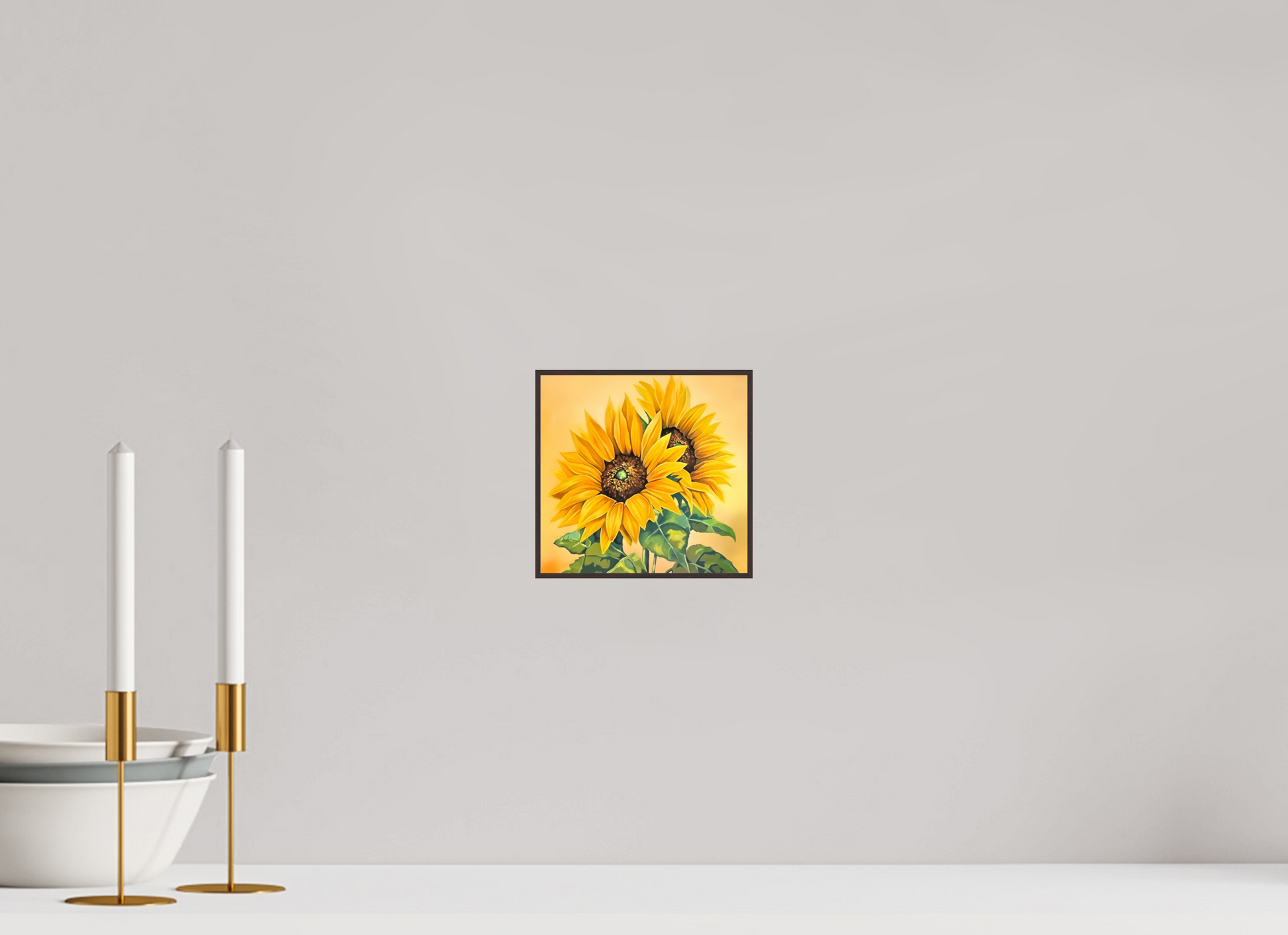 15,7 x 15 cm, Fine Art Print On Alu-Dibond Framed With Artbox Brown The Union Of Contraries - Fine Art Print On Alu-Dibond