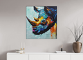 80 x 85,2 cm, Fine Art Print On Alu-Dibond Framed With Artbox Black Forged By Heart I - Fine Art Print On Alu-Dibond