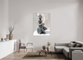 105 x 140 cm, Fine Art Print On Alu-Dibond Framed With Artbox Brown Nostalgia - Fine Art Print On Alu-Dibond