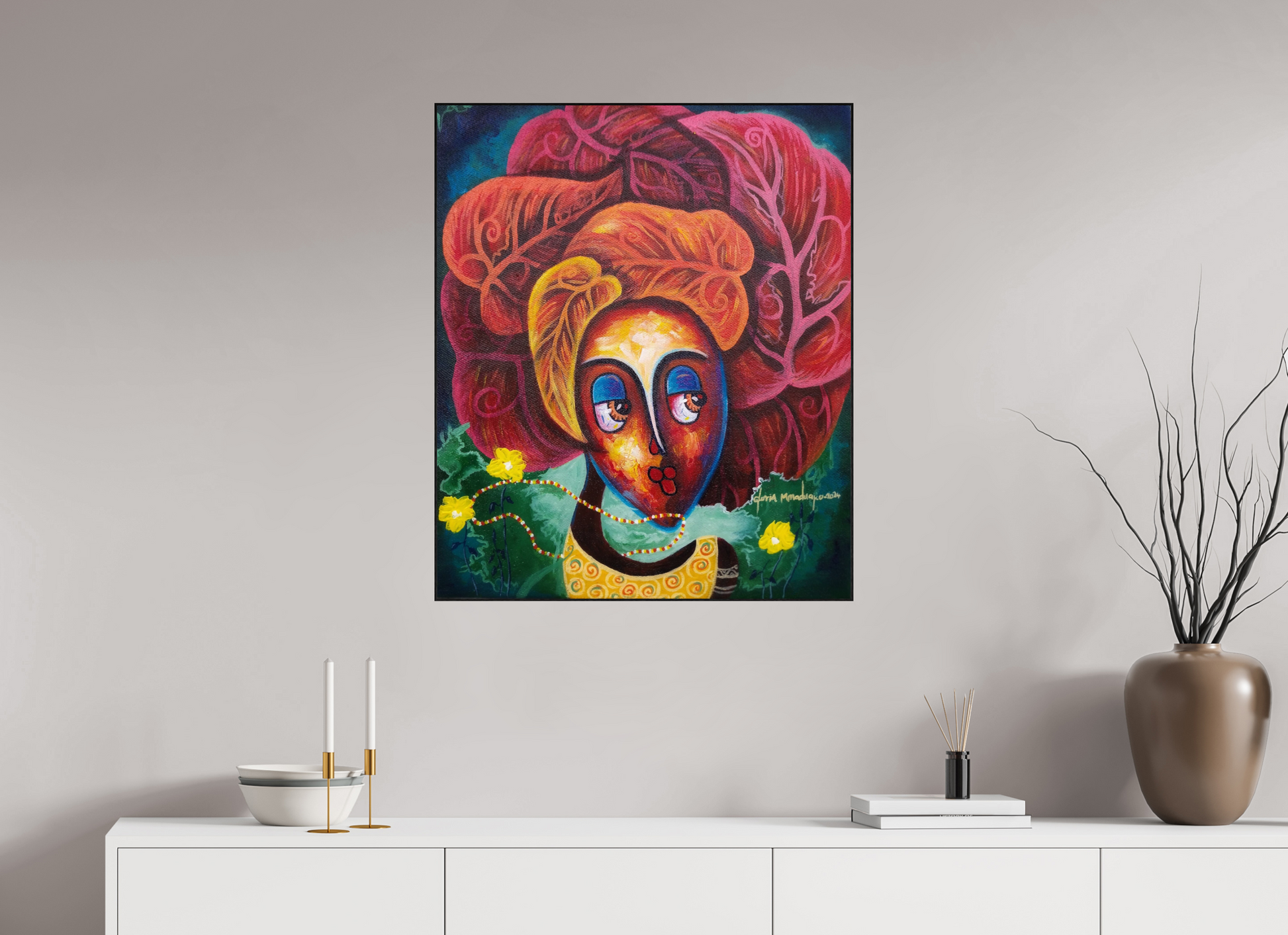 70 x 83,3 cm, Fine Art Print On Alu-Dibond Framed With Artbox Black Journey Of Imperfection V - Fine Art Print On Alu-Dibond