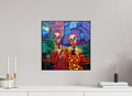 40 x 40 cm, Fine Art Print On Alu-Dibond Framed With Artbox Black Harmony II - Fine Art Print On Alu-Dibond