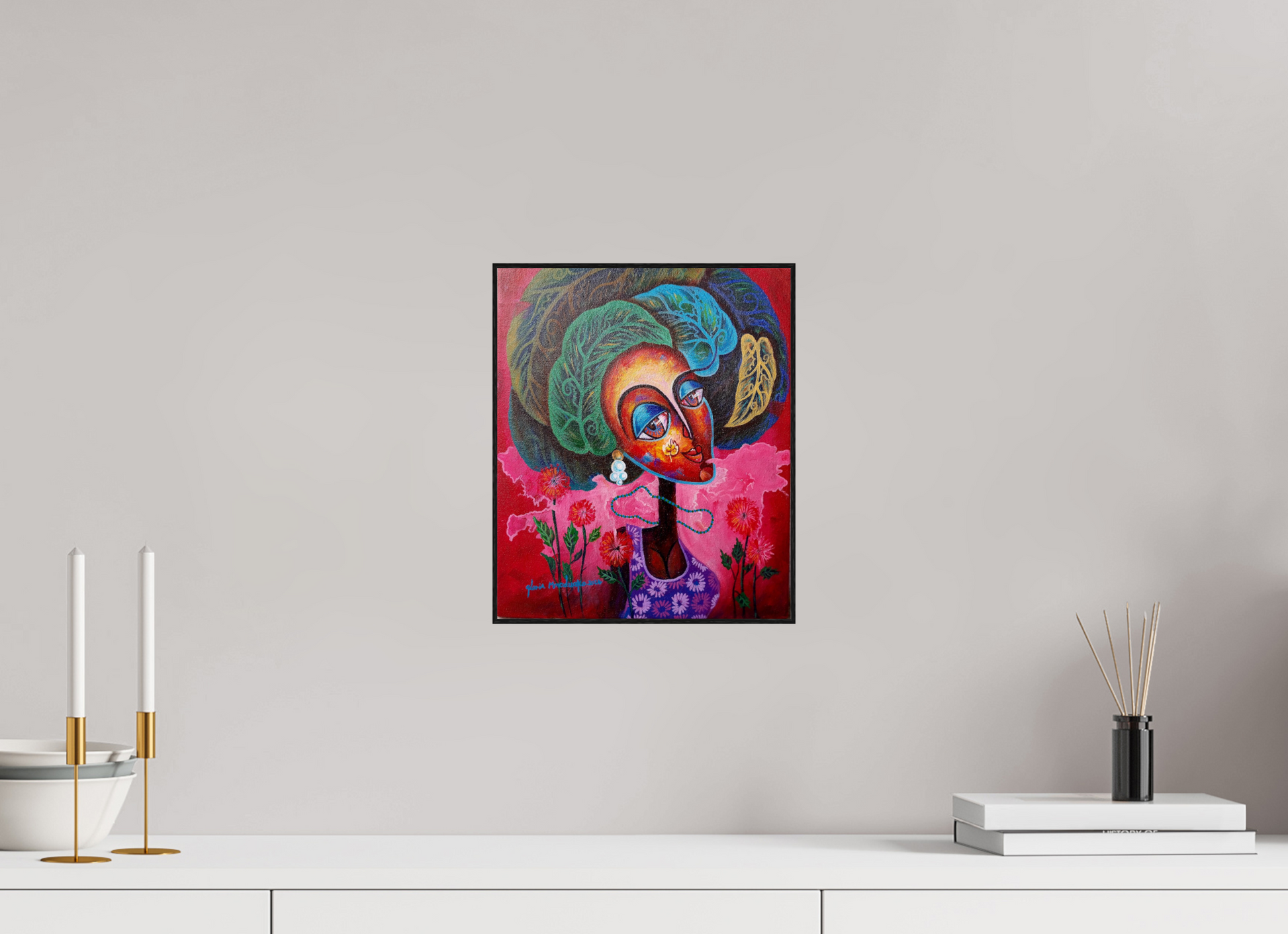25 x 29,9 cm, Fine Art Print On Alu-Dibond Framed With Artbox Black Journey Of Imperfection I - Fine Art Print On Alu-Dibond