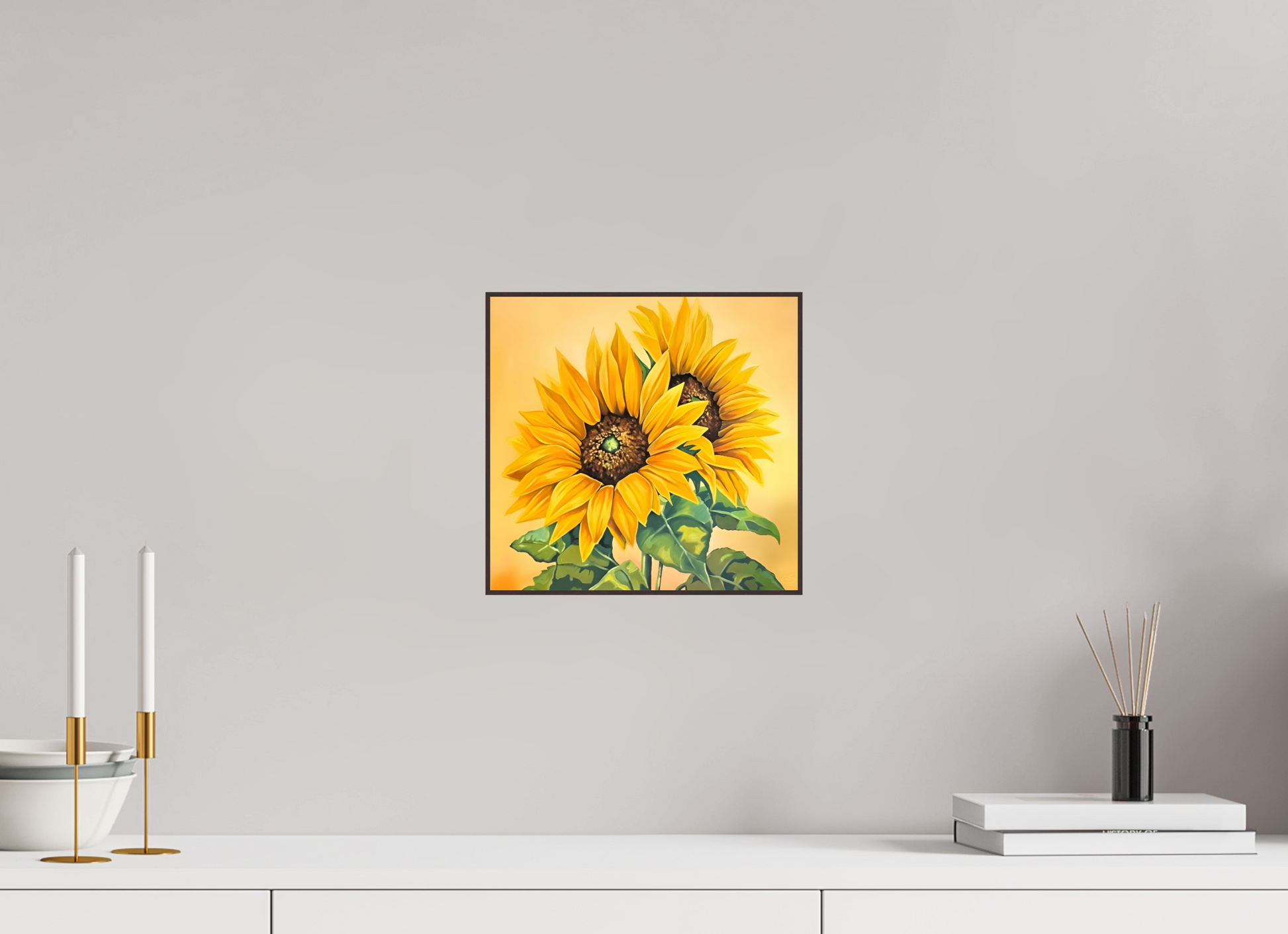 26,2 x 25 cm, Fine Art Print On Alu-Dibond Framed With Artbox Brown The Union Of Contraries - Fine Art Print On Alu-Dibond