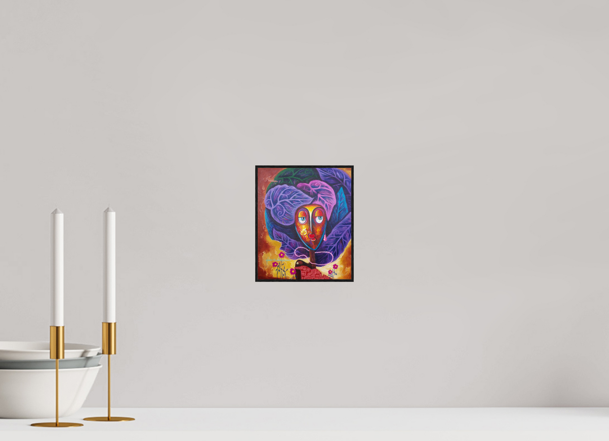 15 x 17,9 cm, Fine Art Print On Alu-Dibond Framed With Artbox Black Journey Of Imperfection IV - Fine Art Print On Alu-Dibond