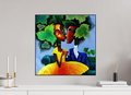 50 x 50 cm, Fine Art Print On Alu-Dibond Framed With Artbox Black Harmony I - Fine Art Print On Alu-Dibond