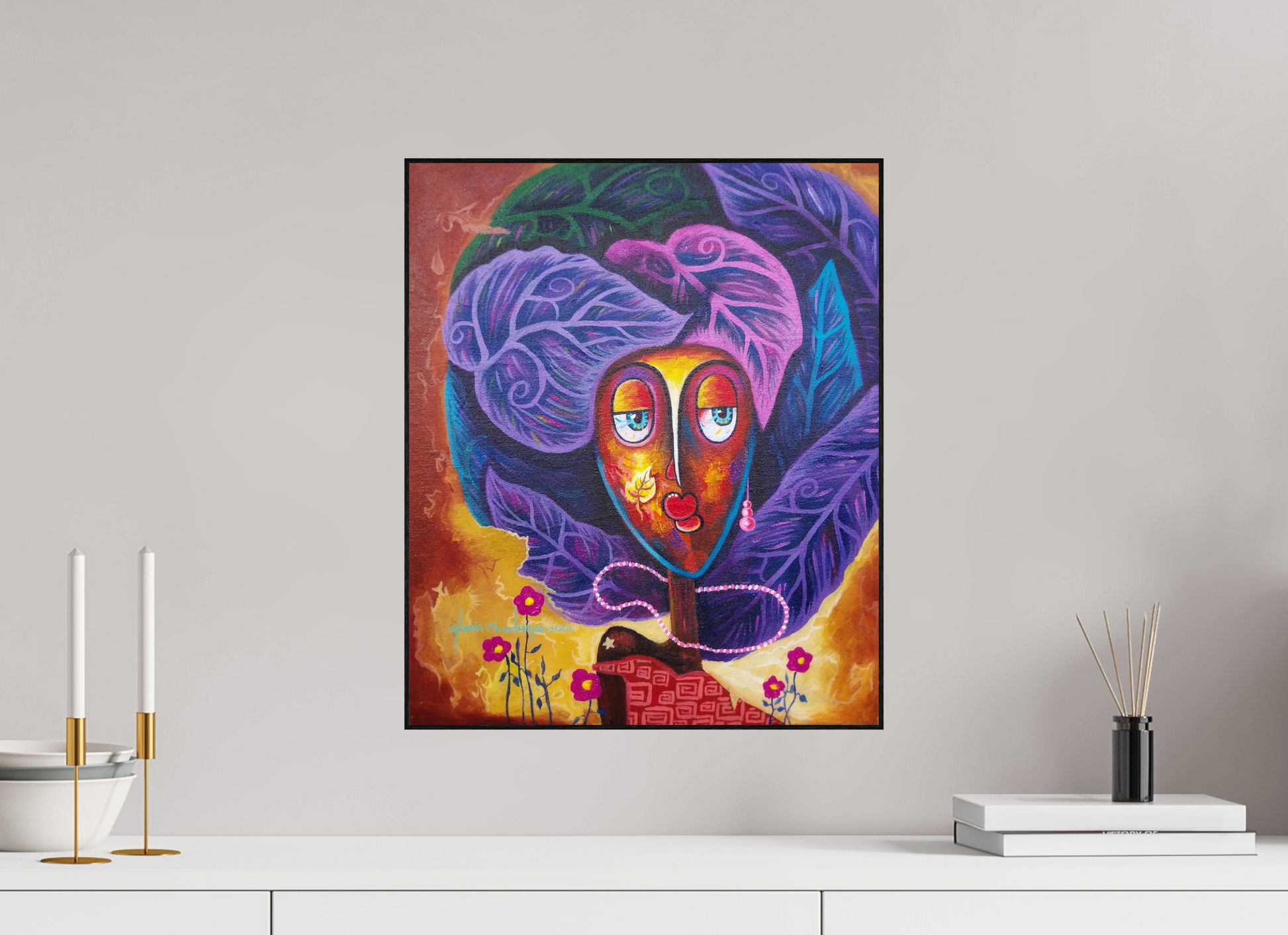 40 x 47,8 cm, Fine Art Print On Alu-Dibond Framed With Artbox Black Journey Of Imperfection IV - Fine Art Print On Alu-Dibond