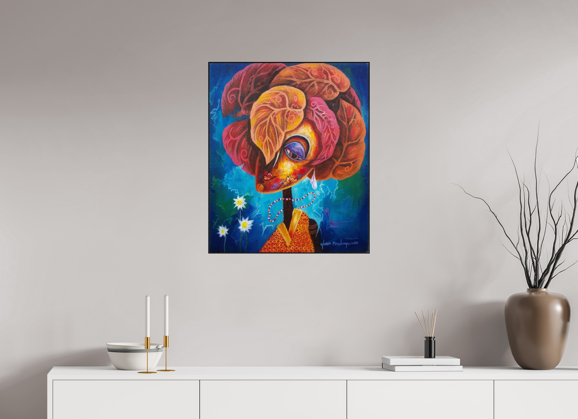 60 x 71,4 cm, Fine Art Print On Alu-Dibond Framed With Artbox Black Journey Of Imperfection II - Fine Art Print On Alu-Dibond