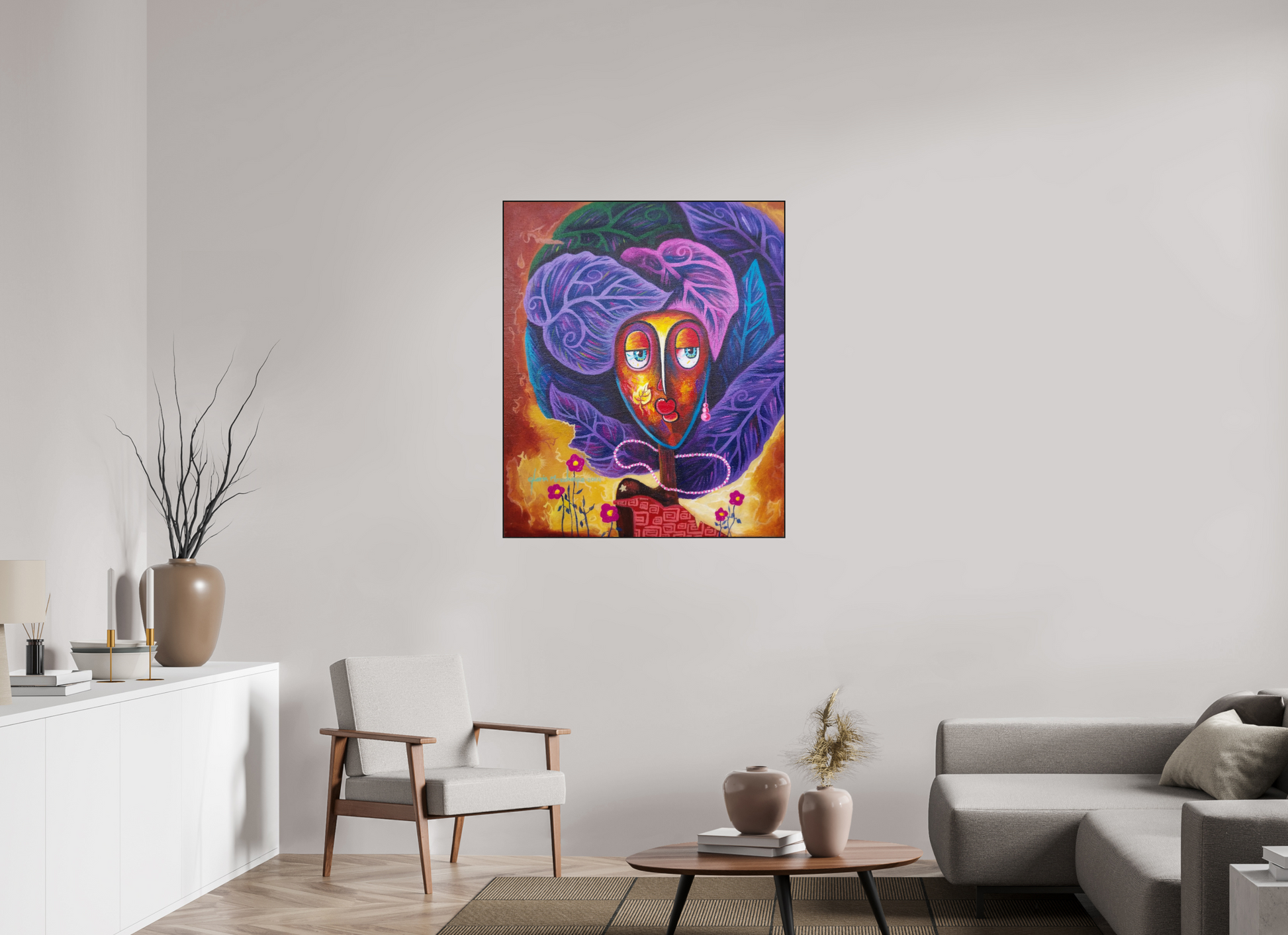 90 x 107,5 cm, Fine Art Print On Alu-Dibond Framed With Artbox Black Journey Of Imperfection IV - Fine Art Print On Alu-Dibond