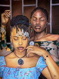  Hyperrealistic African Pastel Painting For Sale
