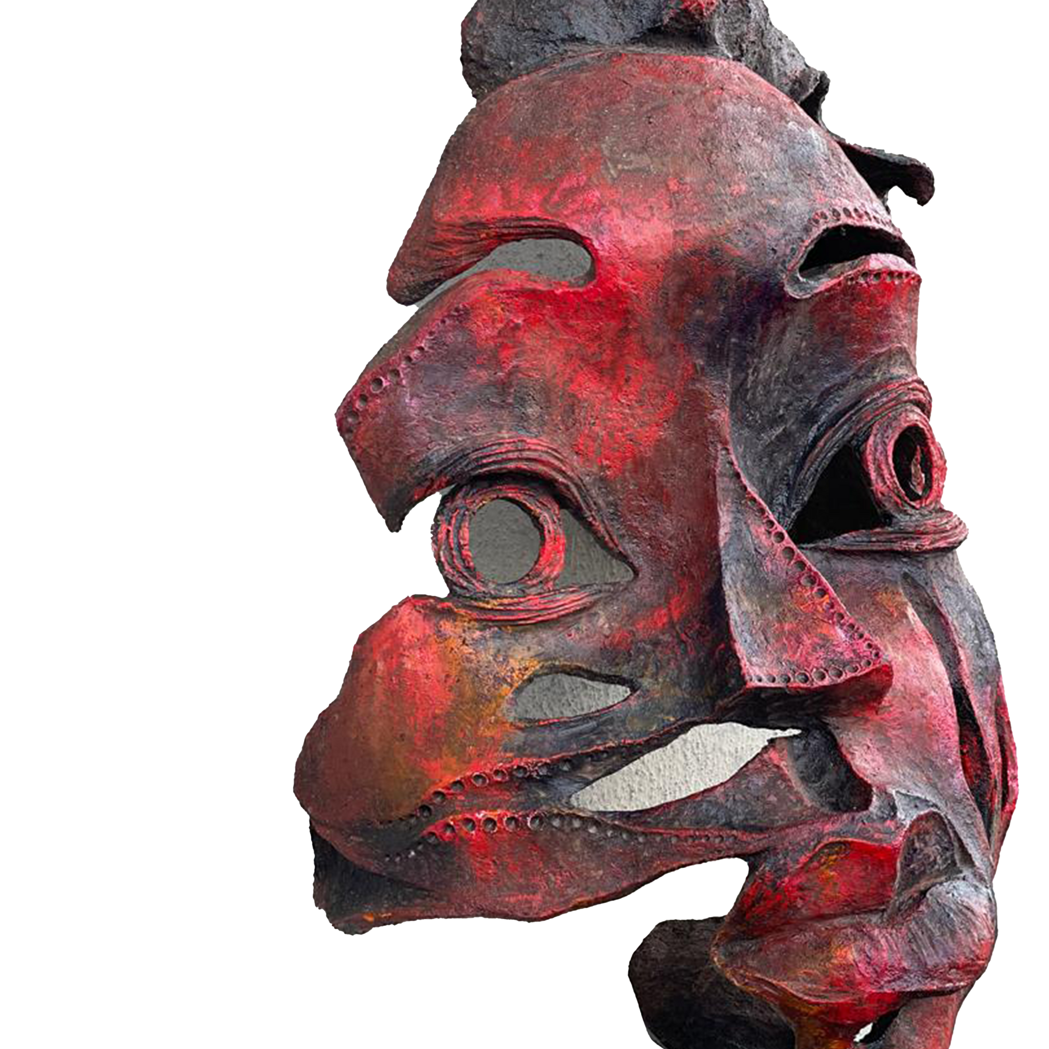Eco Friendly Wood Sculpture "Face And Hope 1"