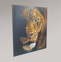 Alu-Dibond Fine Art Print Of Original Acrylic Painting Lion