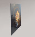 Alu-Dibond Fine Art Print Of Original Acrylic Painting Lion