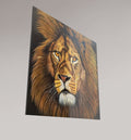 Alu-Dibond Fine Art Print Of Original Acrylic Painting Lion