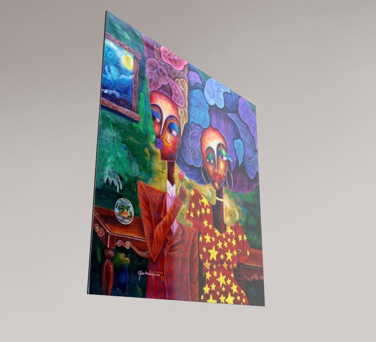 Alu-Dibond Fine Art Print Of Original Mixed Media Painting Harmony