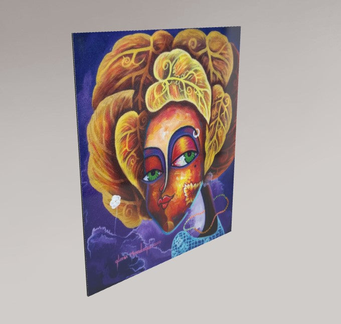 Alu-Dibond Fine Art Print Of Original Mixed Media Painting Journey Of Imperfections