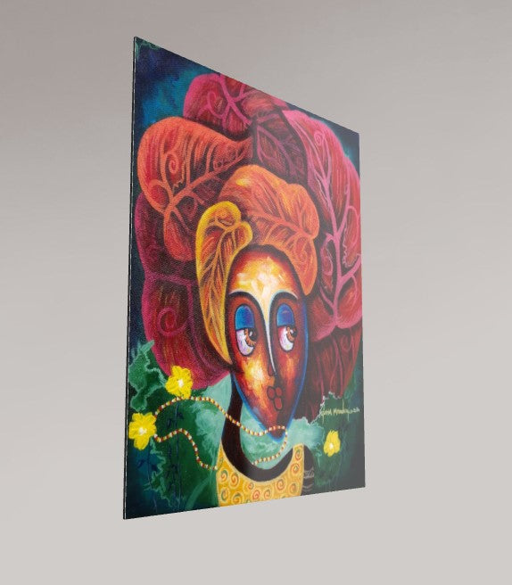 Alu-Dibond Fine Art Print Of Original Mixed Media Painting Journey Of Imperfections