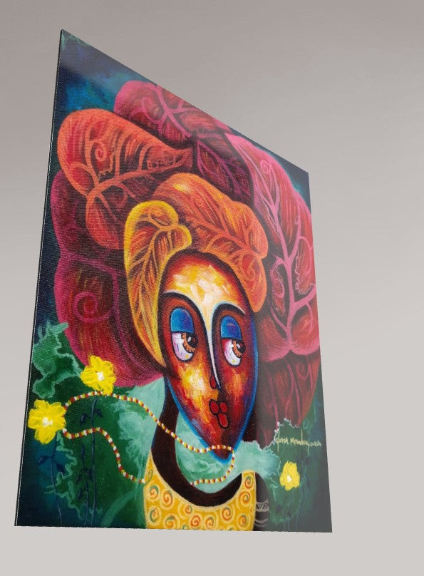 Alu-Dibond Fine Art Print Of Original Mixed Media Painting Journey Of Imperfections