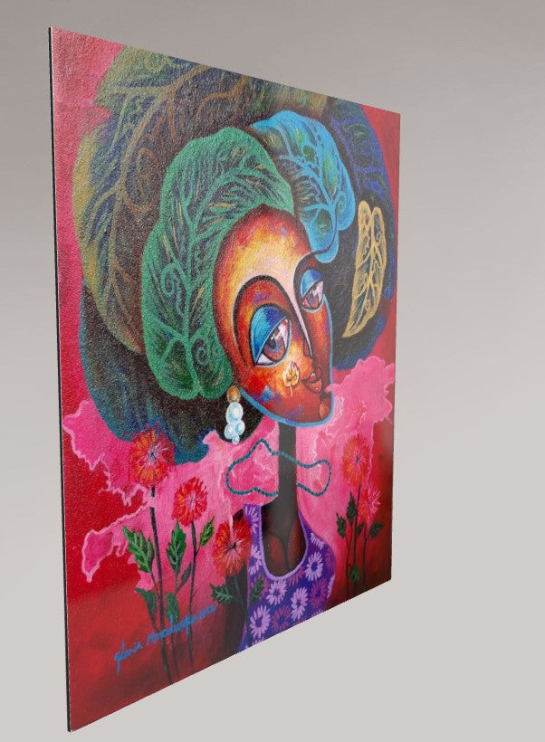 Alu-Dibond Fine Art Print Of Original Mixed Media Painting Journey Of Imperfections