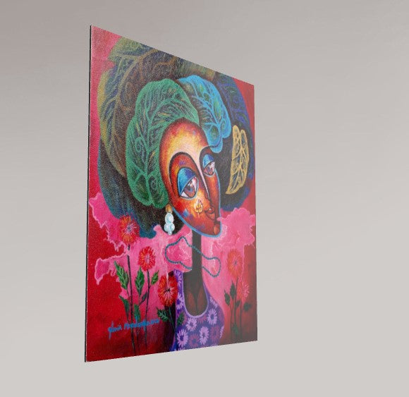 Alu-Dibond Fine Art Print Of Original Mixed Media Painting Journey Of Imperfections