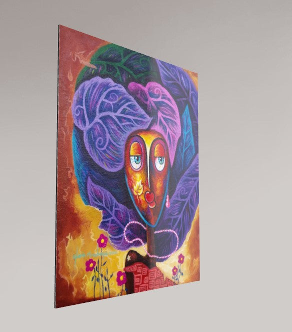 Alu-Dibond Fine Art Print Of Original Mixed Media Painting Journey Of Imperfections