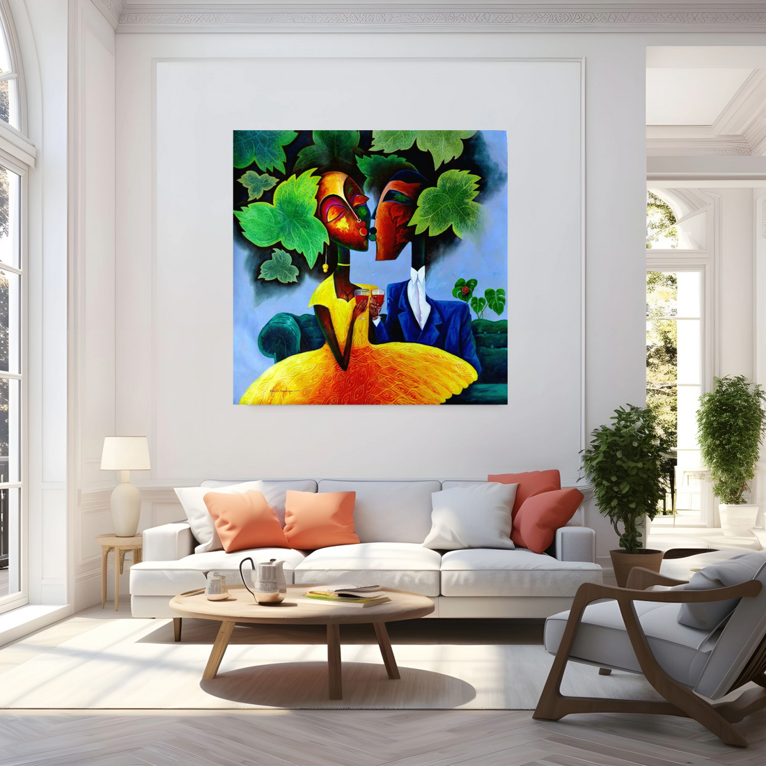 Alu-Dibond Fine Art Print Of Original Mixed Media Painting Harmony