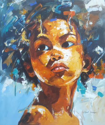  Abstract African Acrylic Painting For Sale